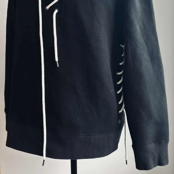 Craig Green Black Bonded Jersey Men's Zip Hoodie w/ Body & Hood Cording – EU M - Picture 2 of 11